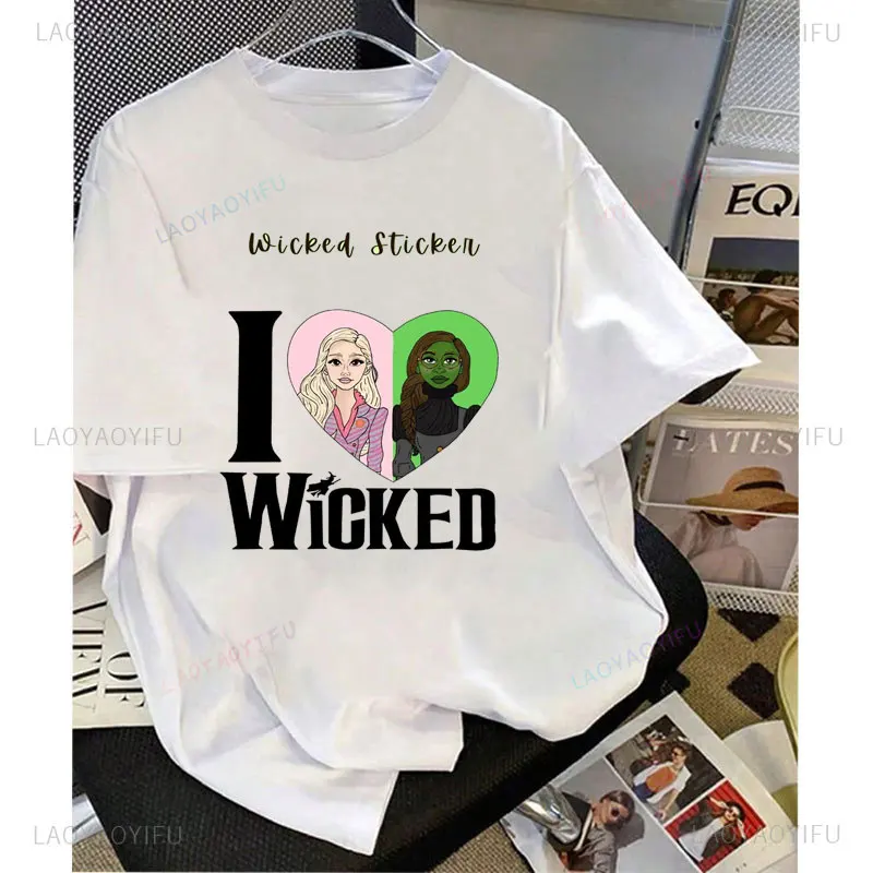 Coquette القوس الشريرة التغيير ل قميص جيد تحديد الجاذبية مكنسة عصا سحرية معالج الفيلم الموسيقية مروحة هدية الجرافيك تي شيرت