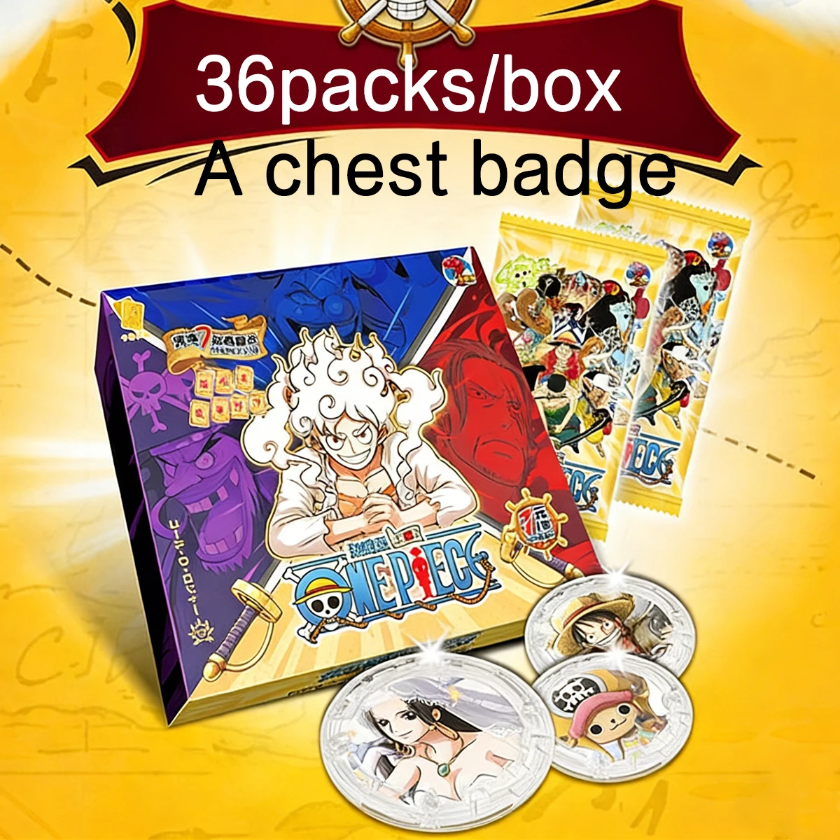 

Коллекционный набор карт Bandai One Piece Anime Booster Box, редкие карты с Луффи, Зоро и Эйсом из One Piece, коллекционные памятные карты, идеально подходят для любителей карточных игр.