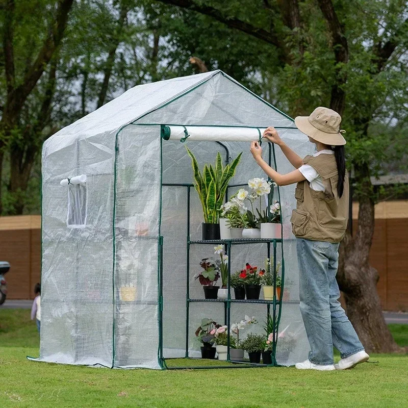 Gardening greenhouse greenhouse balcony flower room plants succulent flower stand sun room greenhouse green plant greenhouse