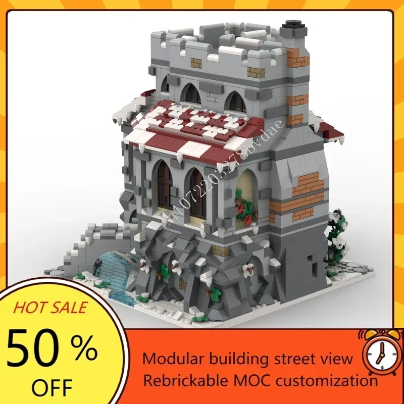 3119PCS MOC Medieval Castle Custom Puzzles Model The Vampire Mansion Under the Snow Educational DIY Set Toy Child Holiday Gifts