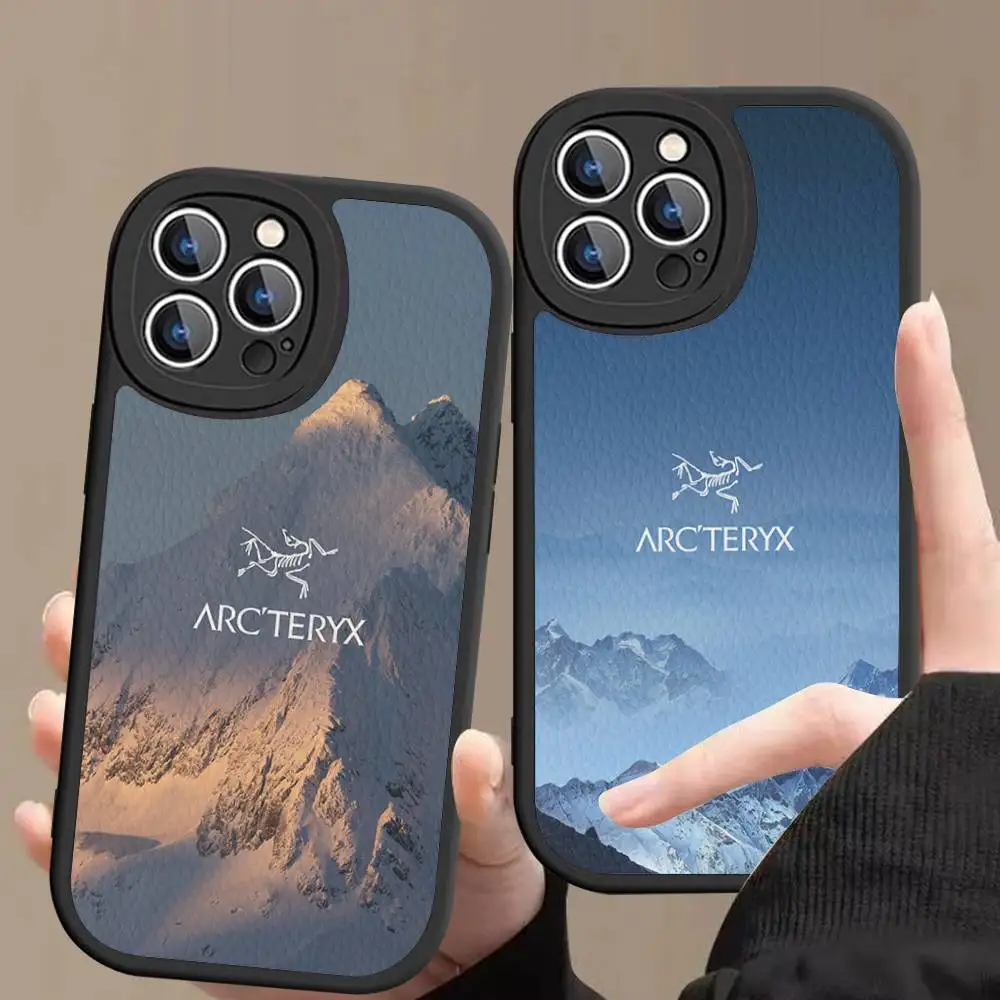 Classic Outdoor LOGO A-Arc T-Teryx Phone Case For IPhone 11 12 13 14 15 16 Pro Max Plus Leather Cover - Image 2