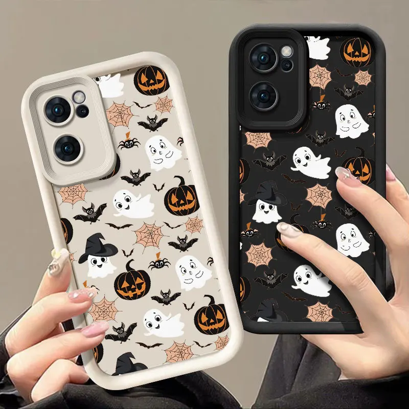 Halloween Fashine Phone Case For OPPO FIND X5 RENO 6 7 7Z 8 8T 10 11 12 12F PRO PLUS 5G Shockproof Soft Cover Coque Shell