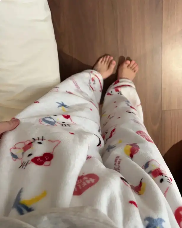 Cute Kitty Cat and Friends Flannel Pajama Pants Cartoon 3D Print Men Women Kids Casual Soft Comfy Stylish Homewear Autumn Winter