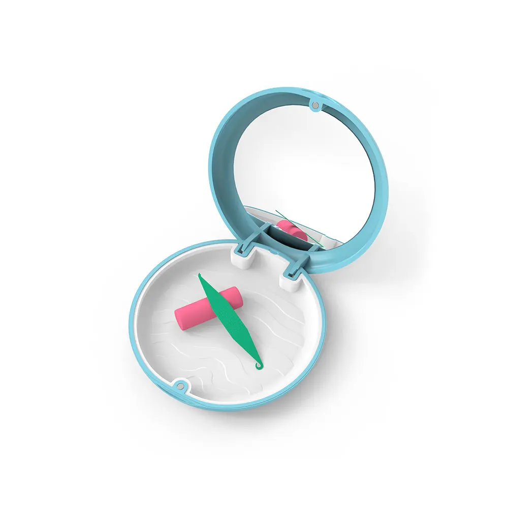 

1 шт. Магнитный портативный футляр для ортодонтических брекетов, коробка для зубных протезов, контейнер для зубных ретейнеров, дорожный футляр для зубных протекторов