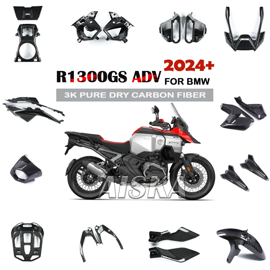 

Motorcycle Fender Fuel Tank Side Panel Fairing Kit Radiator Frame Cover 3K Carbon Fiber For BMW R1300GS Adventure 2024 2025 2026