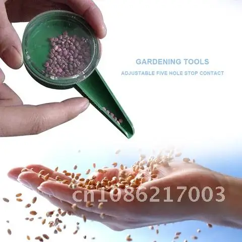 

Garden Seeder Seed Dispenser Seed Spreaders Gardening Hand Planter Sower Tool with Adjustable Hole Size for Planting Garden