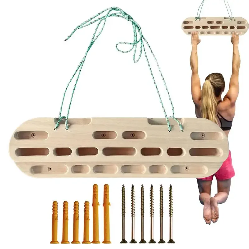 Climbing Fingerboard Strength Rock Board Portable Pull-up Rock Climbing Hangboard Grip Strengthener Climber Forearm Exerciser