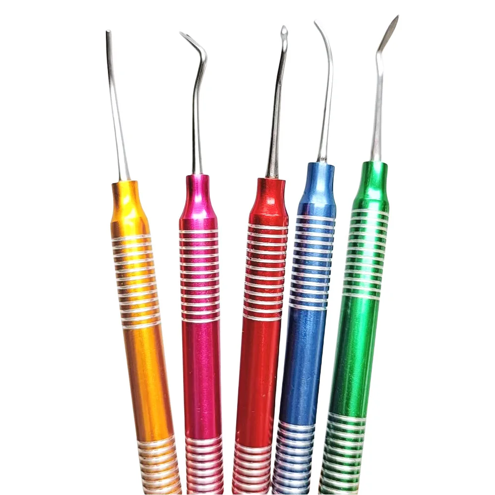 5Pcs/Set Dental Composite Resin Filling Set Spatula Aesthetic Restoration Resin Filler Tool Dentistry Instrument Material