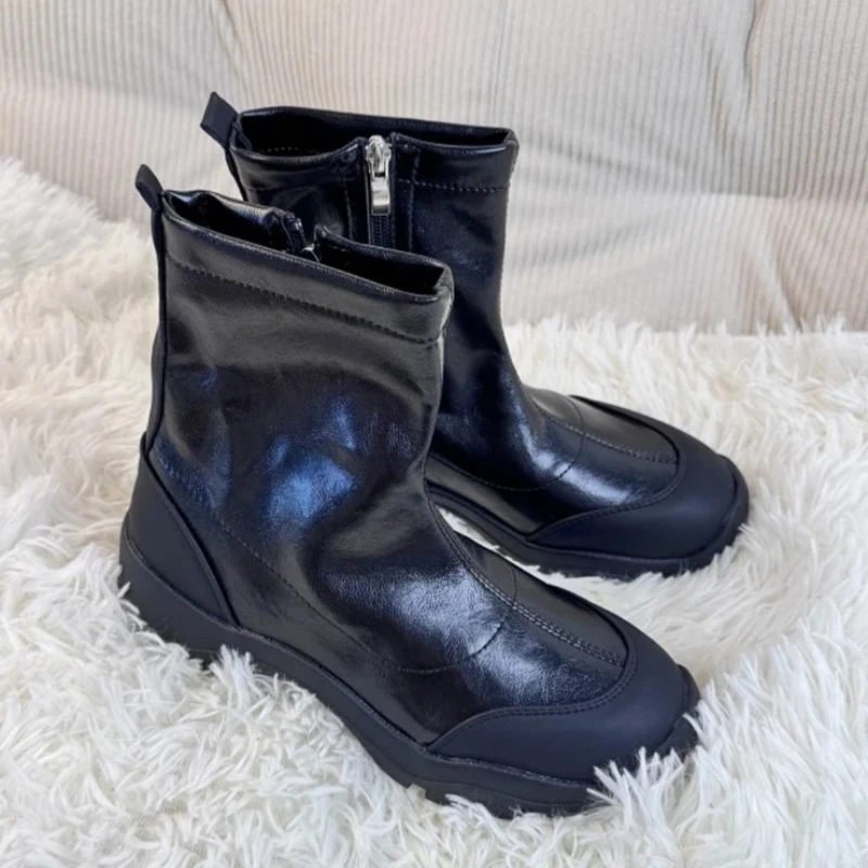 

Ankle Women's Boots Flats Fashion Casual Sport Shoes for Woman 2026 New Chelsea Boots Winter Comfort Dress Walking Female Boots