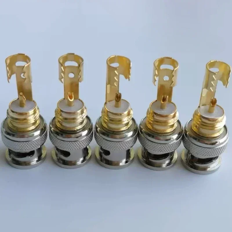 BNC Solderless Wiring Harness Connector Q9 HD Video Oscilloscope Male Plug Welding Free 75-5 Ohm Monitoring Cable Connecto