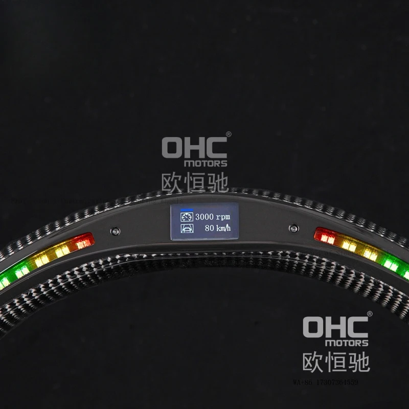 Suitable for BMW 3 Series/E46 M3/E38/E39/E83 carbon fiber LED car steering wheel modification and upgrade