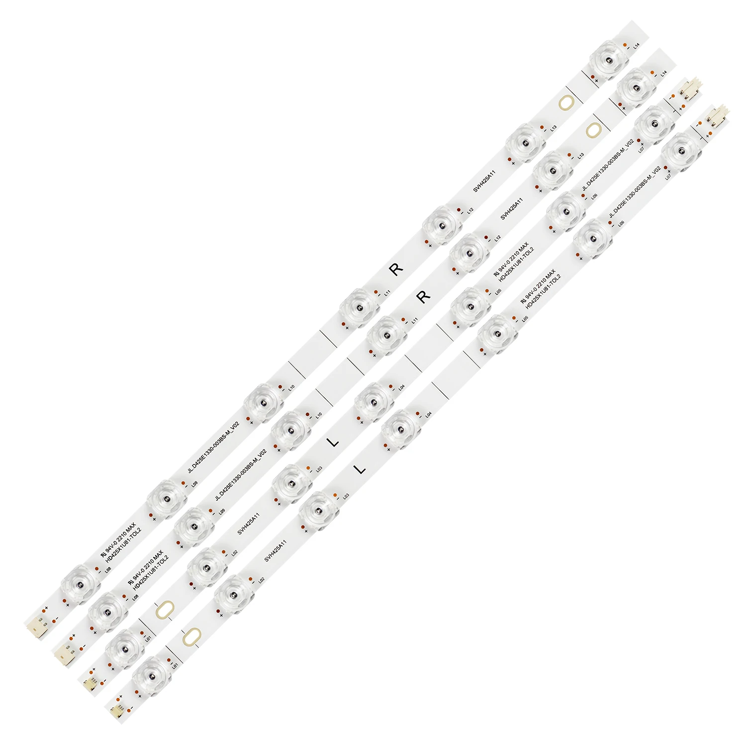 Tira de LED para Hisense 43A72GQ 43A7GQ 43A60GEVS 43A7GQTUK 43A7HQTUK HD425Z6U52-T0L1 SVH425A21 ZD_SSC_D425_4X10