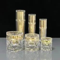 Empty Refillable Spray Bottles 30/50/100ml Acrylic Jar Irregular Cosmetic Cream Lotion Jar Pump Bottle Perfume Bottle Travel