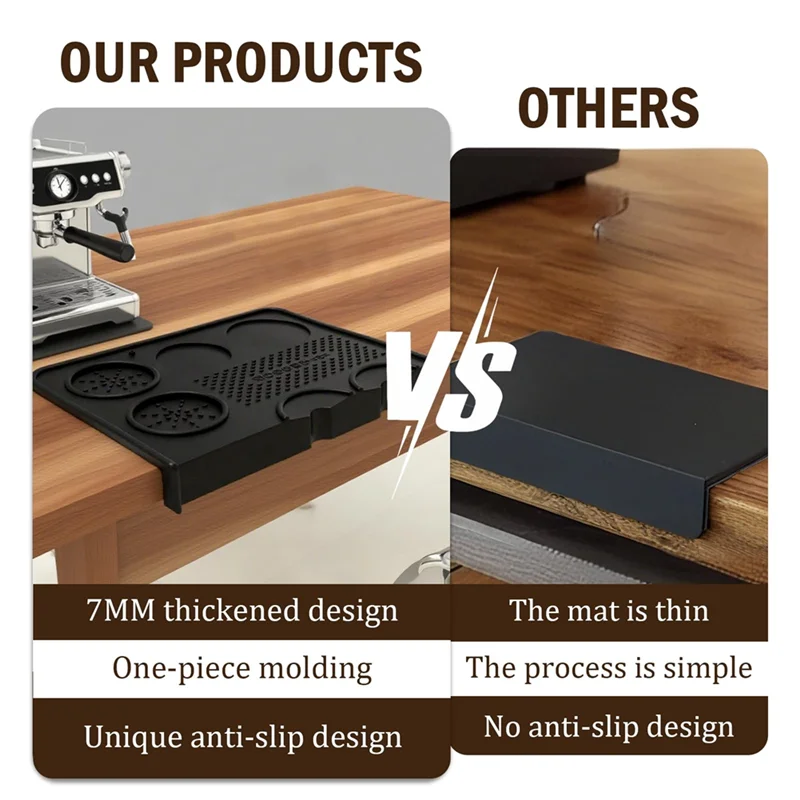 AAAN-For Espresso Machine Accessories-Food Grade Silicone Pad, Coffee For Espresso Tamping Mat, Tamper Mat