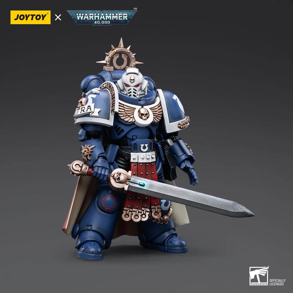 

JOYTOY Warhammer 40K 1/18 Ultramarines Primaris Captain Action Figure 12cm Action Figure with Articulated Joints Model Toys