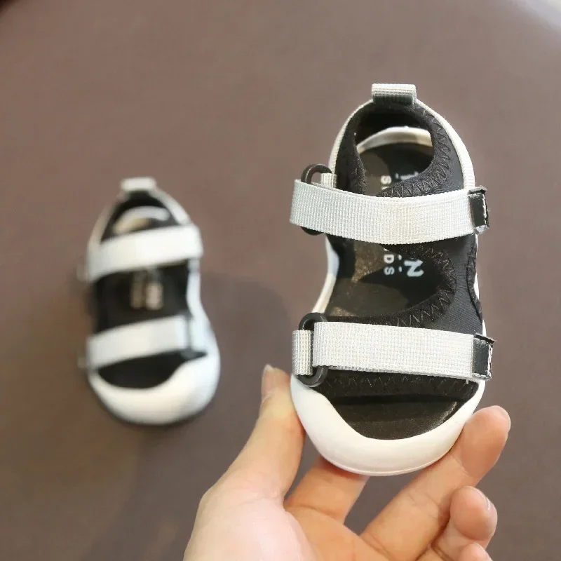 Baby Girls Boys Sandals Summer Infant Toddler Shoes Soft Bottom Comfortable Non-slip Shoes Kids Anti-collision Beach Sandals