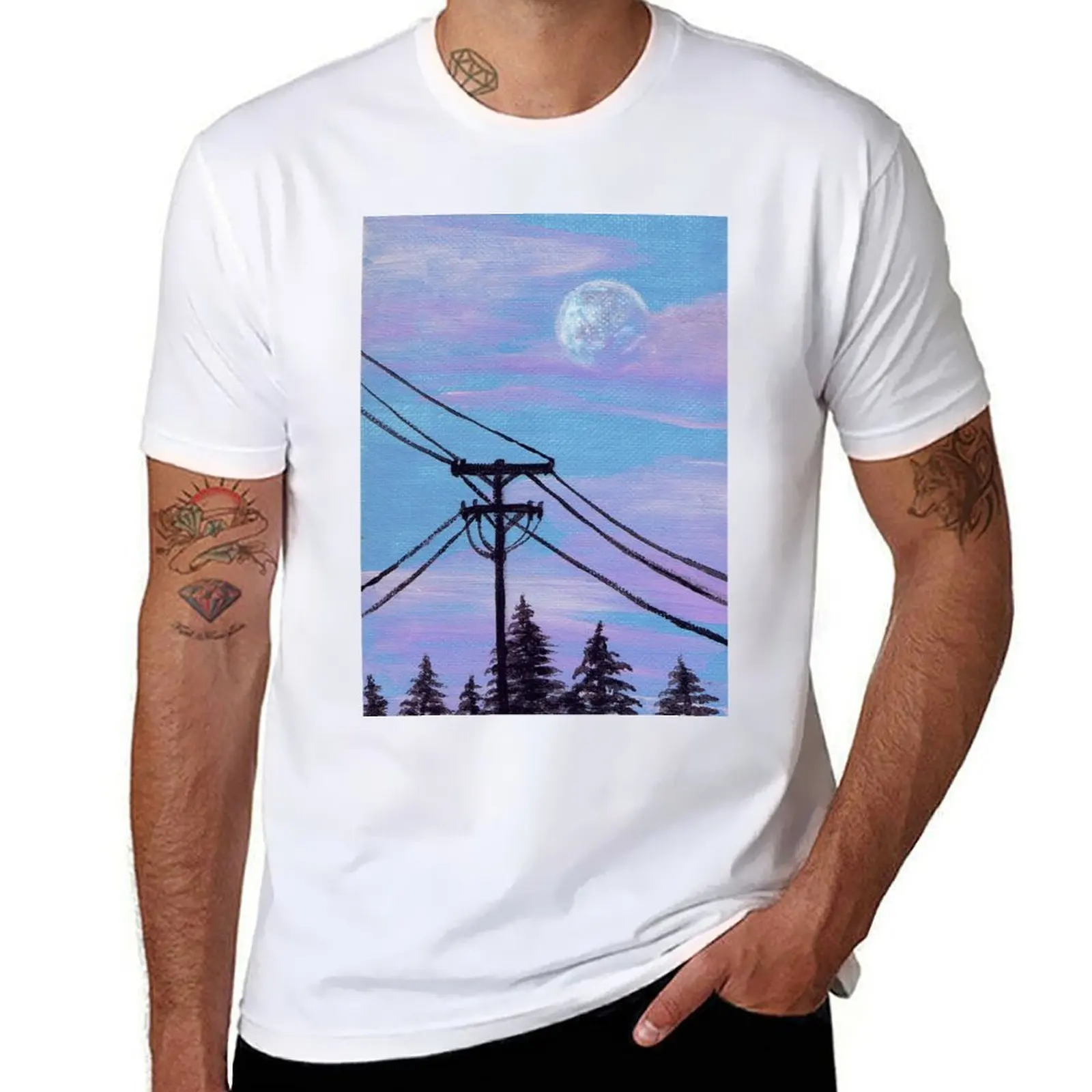 

Telephone Wires T-Shirt anime t shirts for man man graphic t shirt T-Shirt