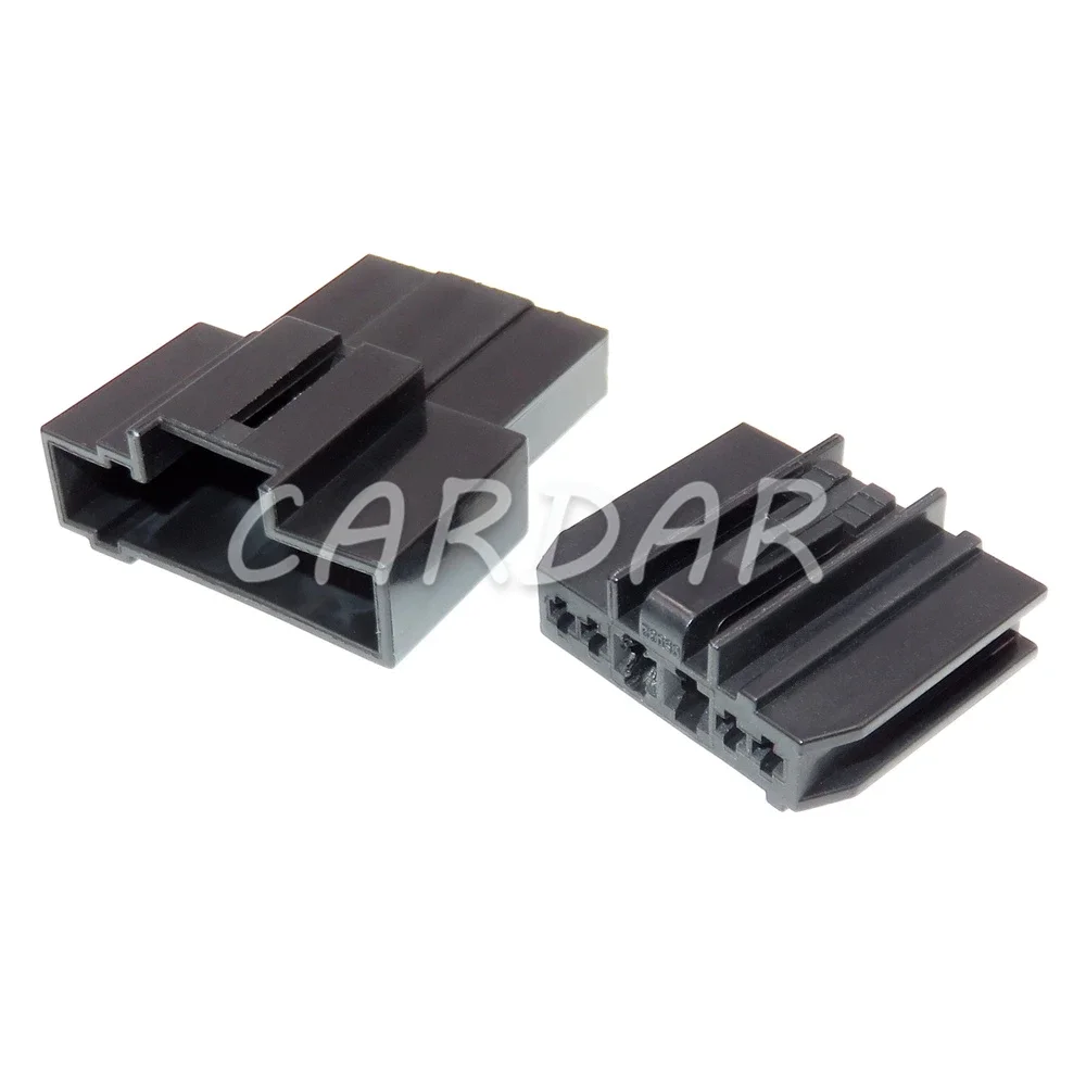 1 Set 6 Pin 1.5 3.5 Series Automobile Wire Harness Unsealed Socket AC Assembly Black Car Modification Composite Connector