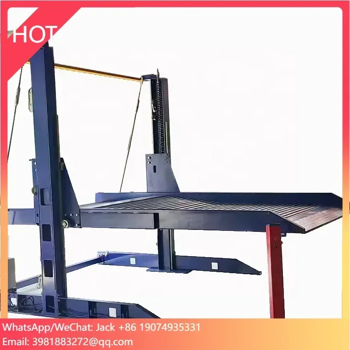 Two Post Mechanical double auto stacker Lifting car parking at two mounting Car Elevator vehicles hoist Parking Lift