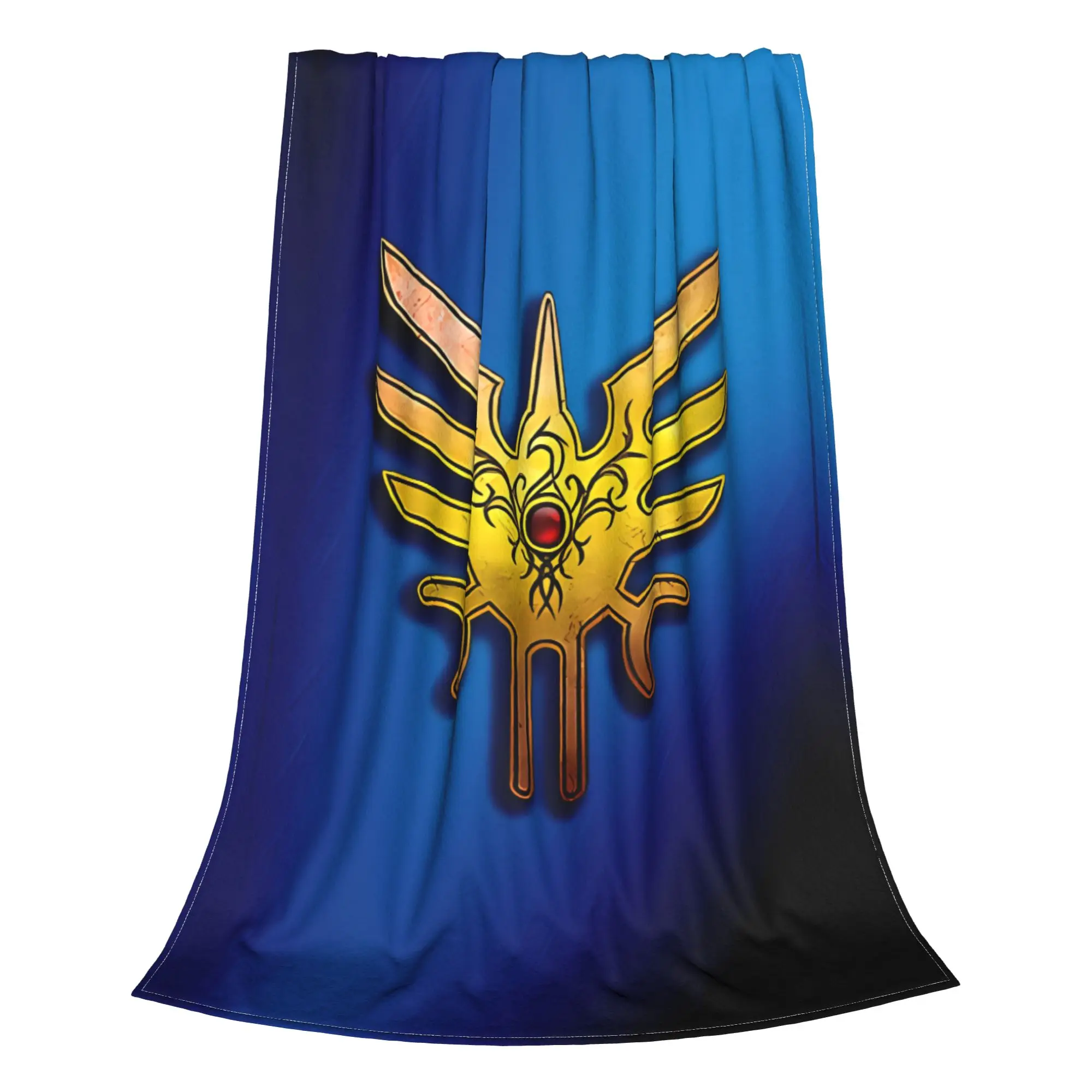1PC Home Cutecore Erdrick Crest Dragon Quest Blanket Super Cosy Plush Home Living Room Sofa Halloween