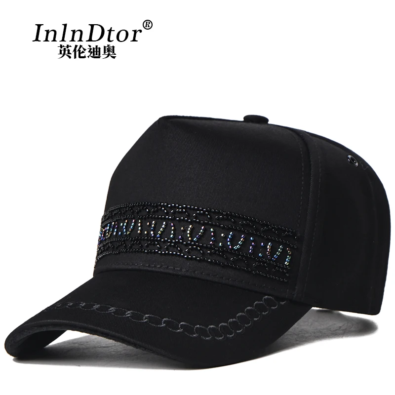 Fashion Brand Hat Women\'s Fashion Tall Crown Baseball Cap Show Face Small Wide Brim Peaked Cap Female Casual Motorcycle Cap