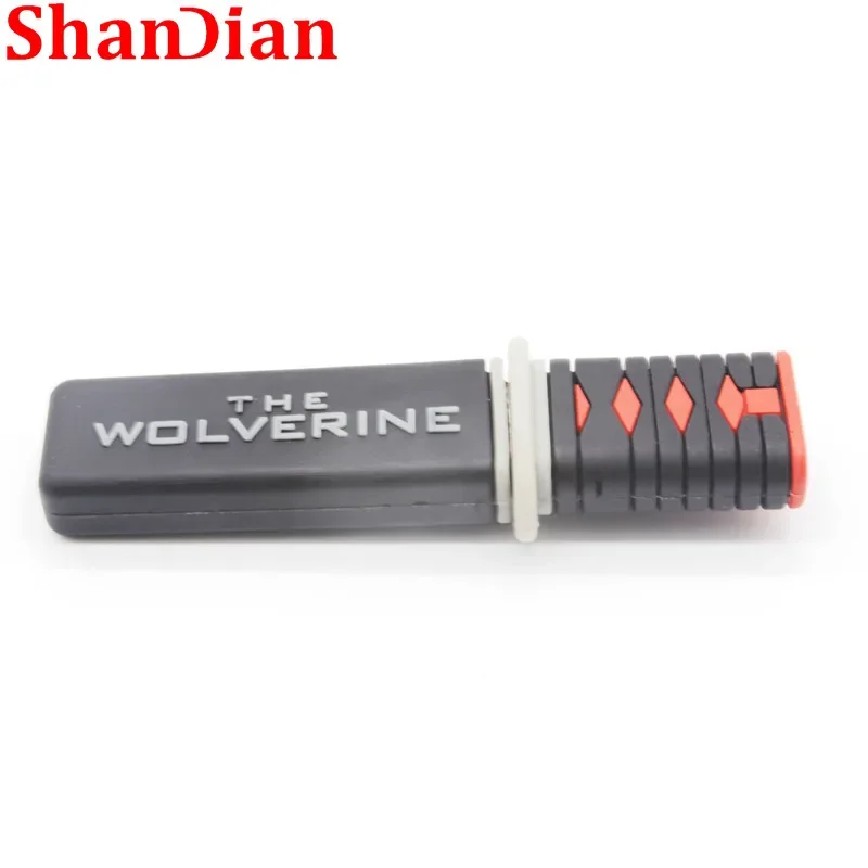 Мультяшный меч самурая флэш-накопитель 64 Гб чёрная ручка 32 Гб карта памяти 16 Гб внешнее хранилище 8 Гб U-диск 4G USB Деловой Подарок