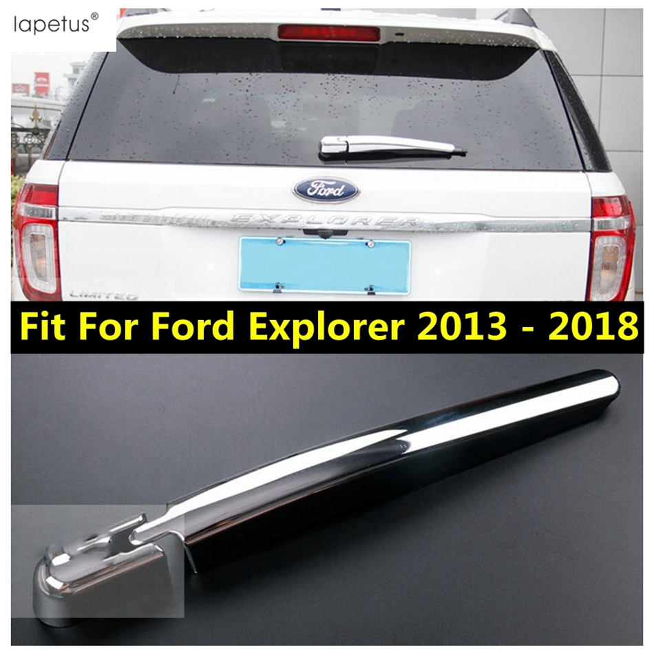 

ABS Chrome Rear Windshield Windscreen Window Wiper Strip Molding Cover Trim Accessories Exterior For Ford Explorer 2013 - 2018