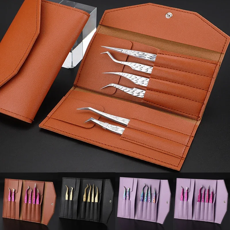 Juego de pinzas para pestañas, 6 uds., aislamiento curvo, volumen de bota, extensión de pestañas postizas, pinzas, suministros de herramientas de maquillaje para decoración de uñas precisas