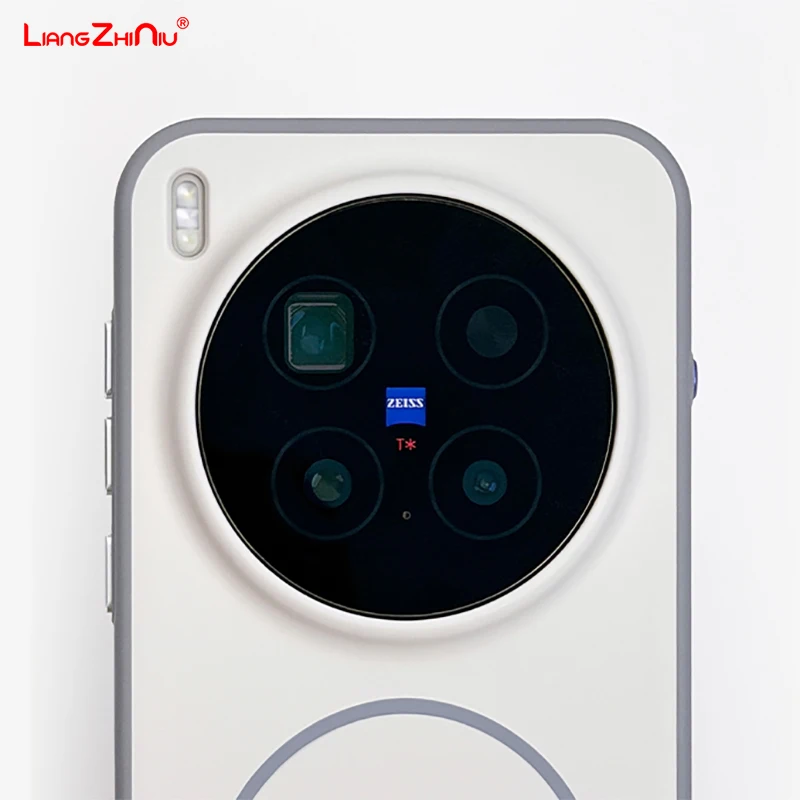 ل Vivo X300 Pro Vivo X300 حافظة هاتف مغناطيسية موضة نغمتين من البولي يوريثان حافة ناعمة Magsafe شحن لاسلكي مضاد للبصمة