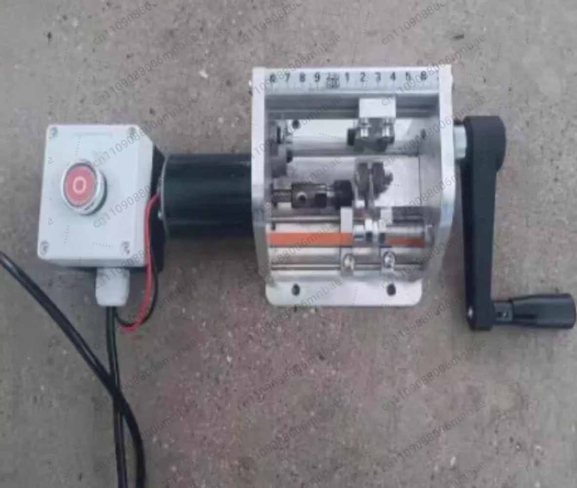 Furniture oblique straight plate, handle-free edge banding, V-slot milling, semi-automatic manual edge banding slotting machine