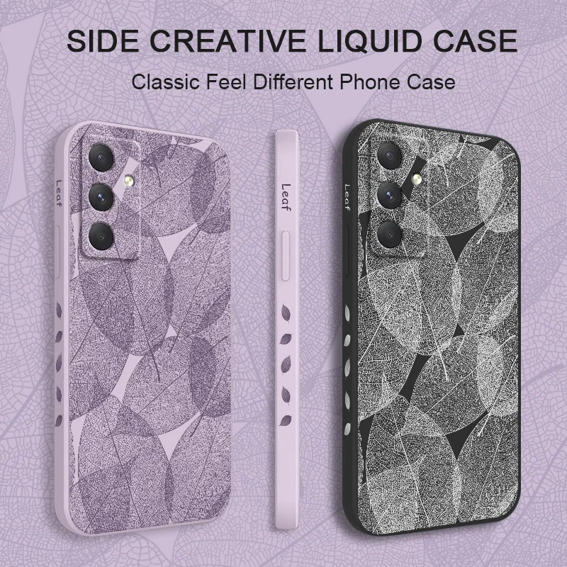 الأخضر ورقة الأوردة قضية الهاتف لسامسونج غالاكسي A56 A36 A26 A16 A06 A17 A07 A55 A35 A25 A15 A05 A54 A34 A24 A14 A04 4G 5G غطاء