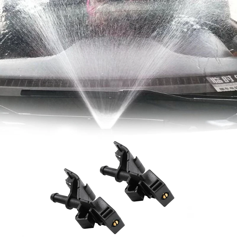 2pcs Car Windshield Nozzle Auto Car Spray Washer Car Windscreen Wipers Nozzle for Toyota Corolla Altis Camry Auris Highlander