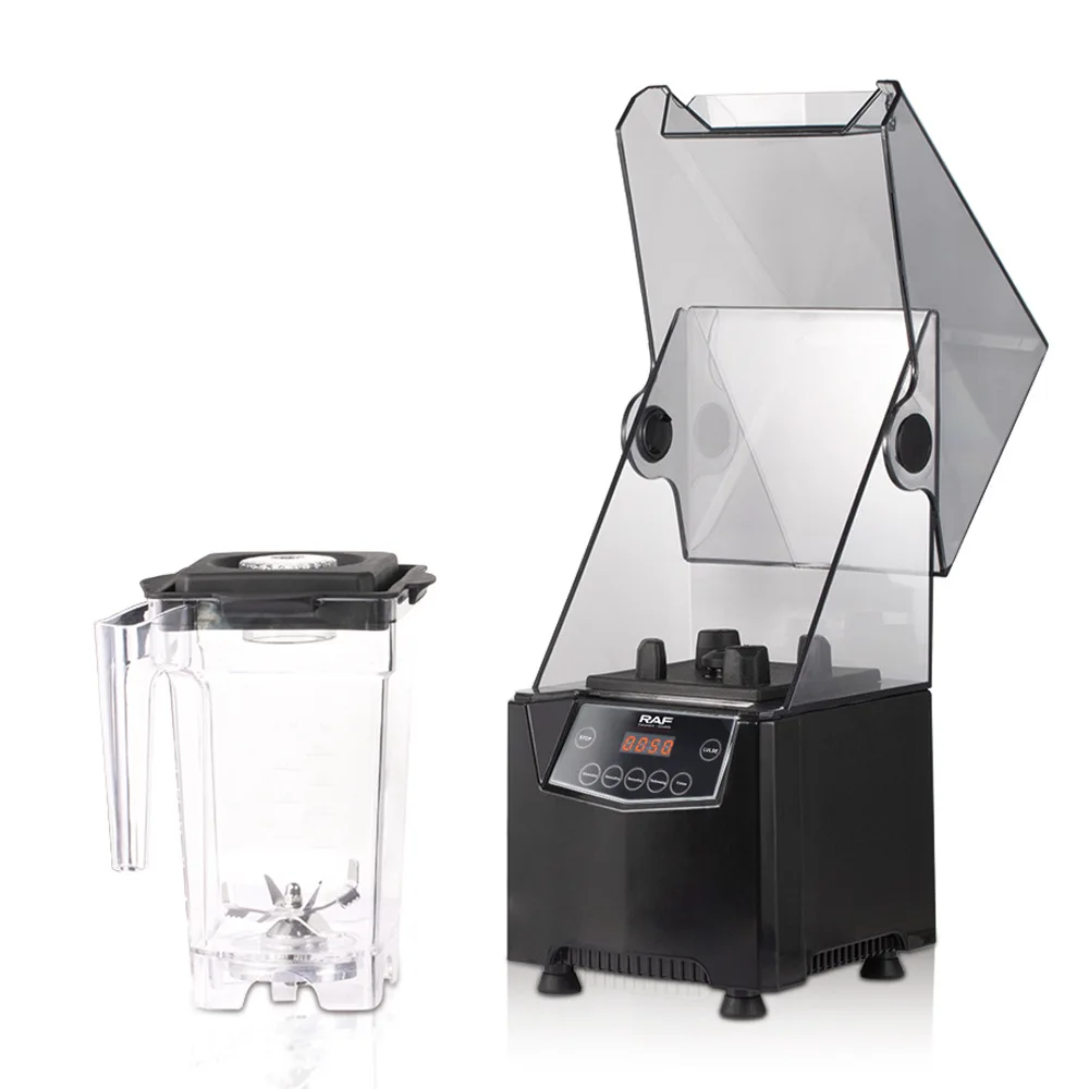 Silent Smoothie Maker with Protective Cover Ice Crusher Juicer Household Blender for Crushed Ice Smoothies and Purees