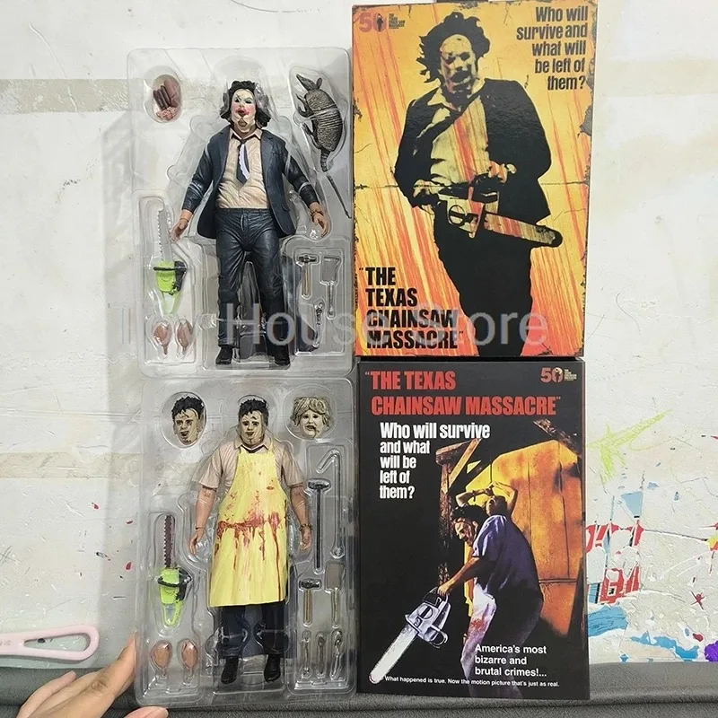 

NECA Toys 50th Anniversary Texas Chainsaw Massacre Ultimate Pretty Woman Leatherface Action Figure Horror Decora Halloween Gifts