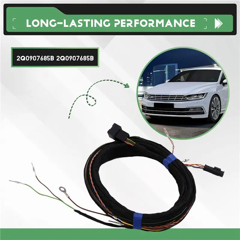 Blind Spot Side Assist Lane Change Wire Cable Harness 2Q0907685B For Passat B8 2015-2025