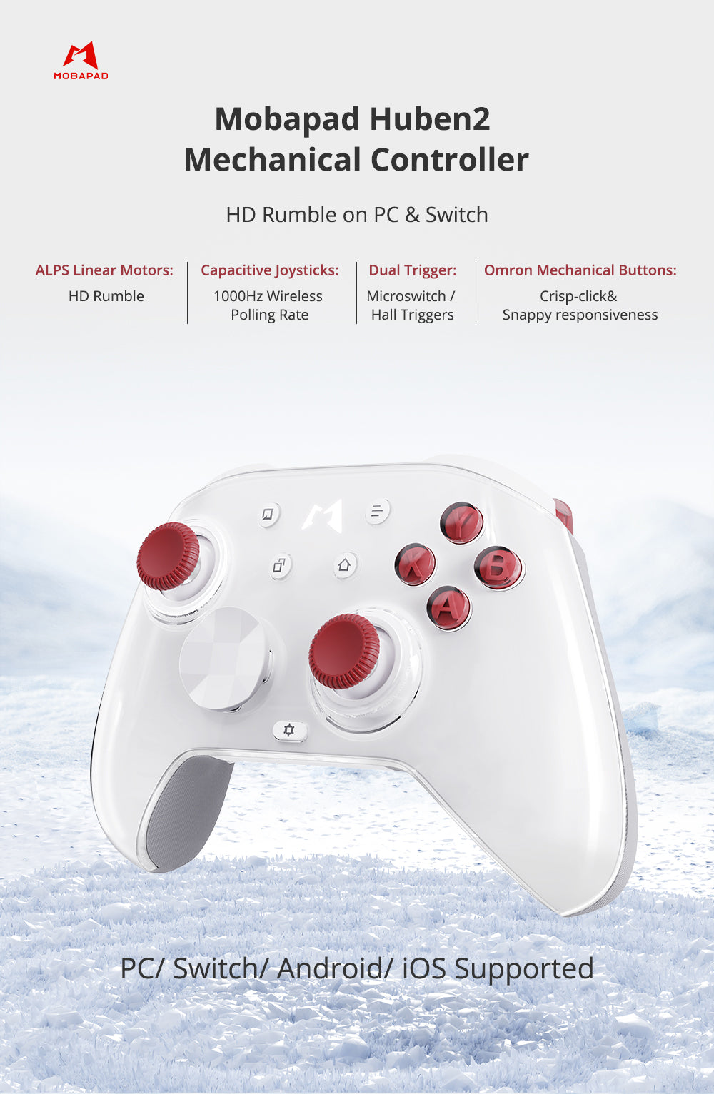 MOBAPAD Huben 2 mechanischer Bluetooth-Controller für Nintendo Switch NS Switch 2 PC Android iOS Steam-Spielekonsole – Detail 1