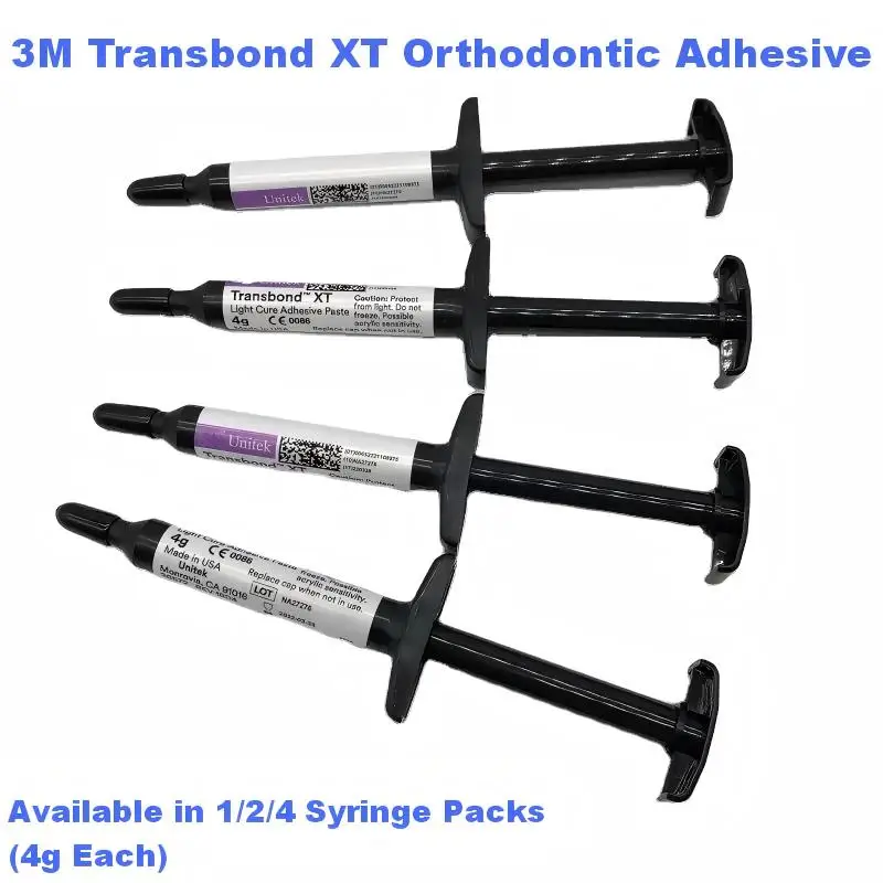 

3M Transbond XT Ортодонтический адгезив профессиональный светоотверждаемый для крепления брекетов, клей для металлических и керамических брекетов, 1/2/4 упаковки