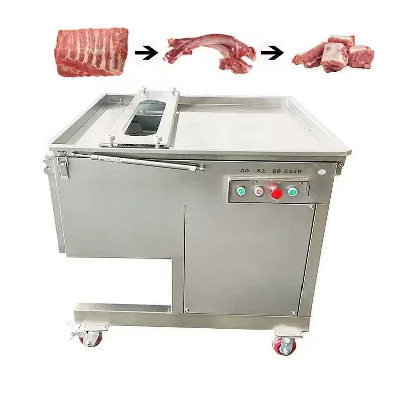 Fully Automatic Commercial Bone Cutting Machine, Chicken Cutting Machine, Pig Trotters And Pork Ribs Cutting Machine