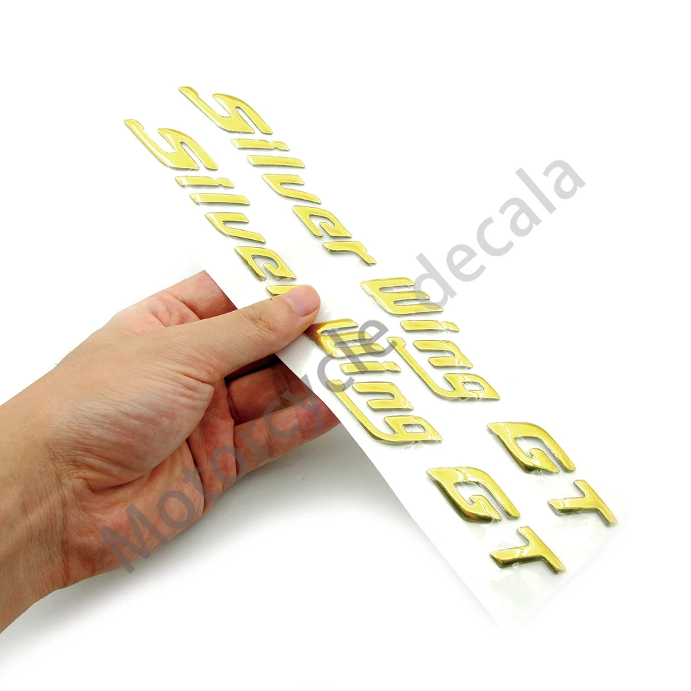 

For Honda Silver Wing GT 250 400 600 New Motorcycle Body Click Logo Badge Sticker Decal Soft Plastic decoration Stickers