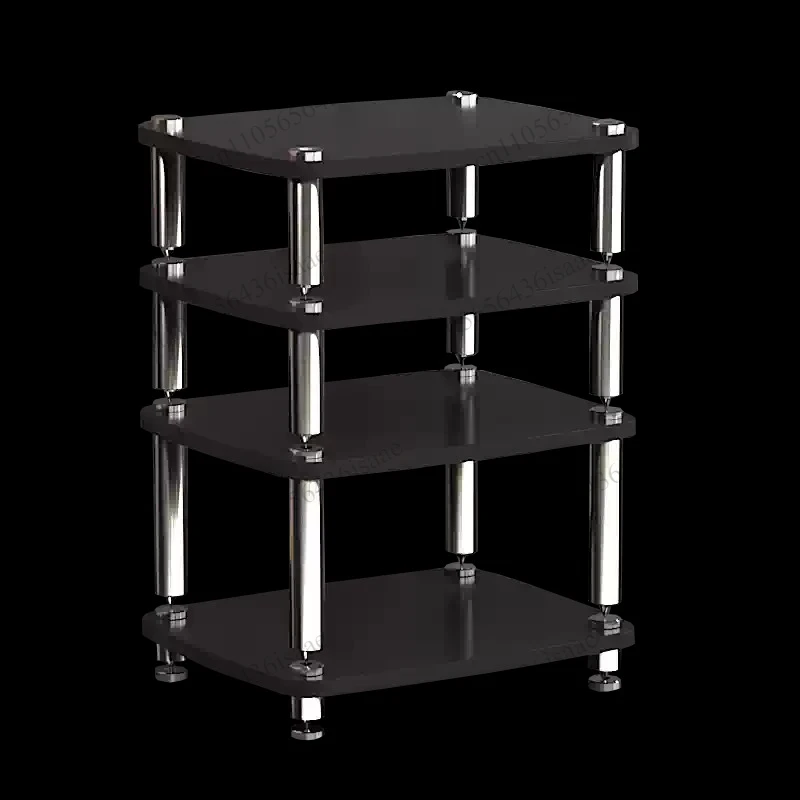 Split Shock Absorbing HiFi Audio Rack, Power Amp Cabinet Stand with Shockproof Feet for Home Theater KTV