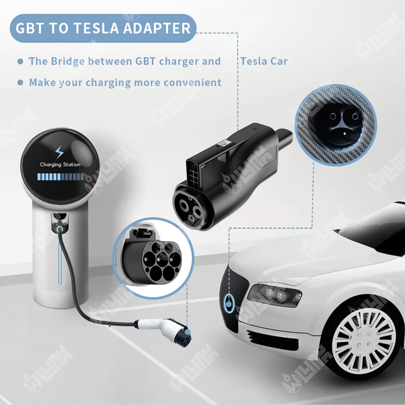 250A CHAdeMO Adapter Converter DC Fast Charging CHAdeMO To Tesla Adapter For Nissan Leaf