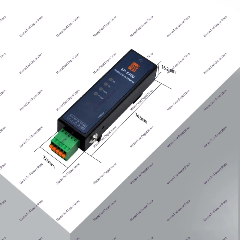 485 Serial Port Server to Network Port Module Transparent Transmission RS485/RS232/TTL Modbus Gateway Rail E300