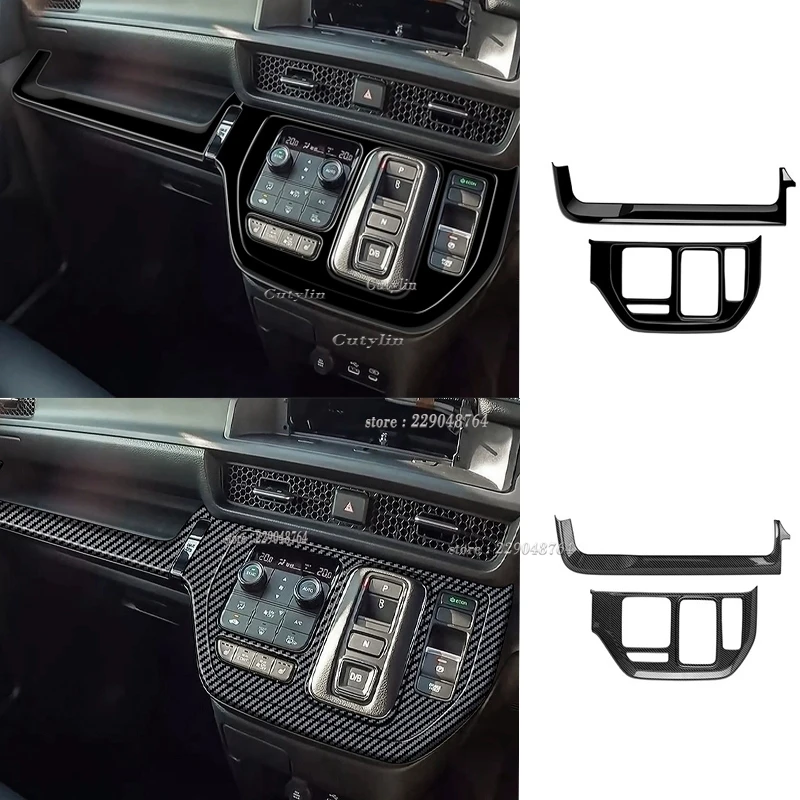 

For Honda Stepwgn Spada RP8 2022 2023 2024 Interior Center Console Strip panel Cover Trim Gear Shift Panel Cover Sticker trims