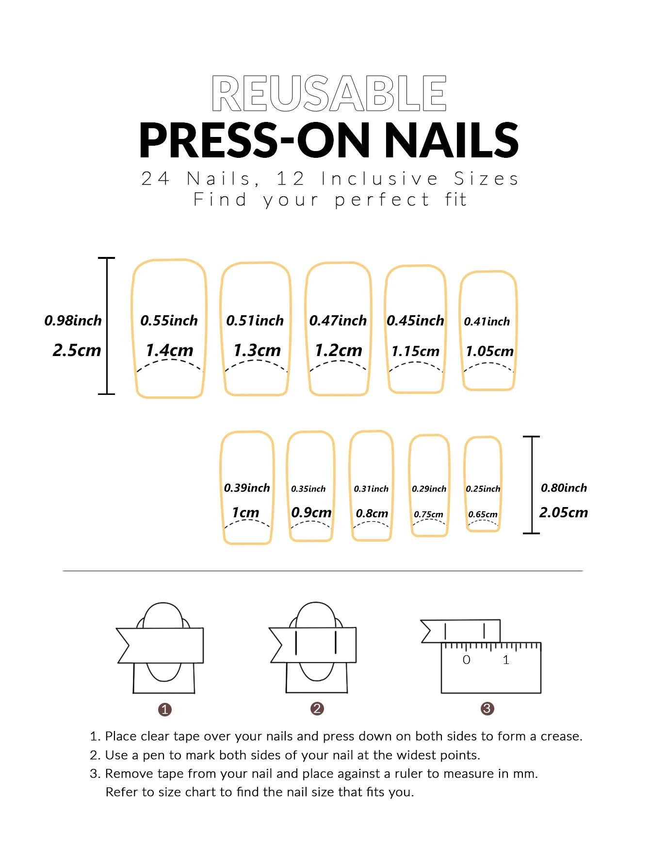 24 PCs Short French Minimalist Glitter Nails with 1 Jelly Gel and 1 Nail File