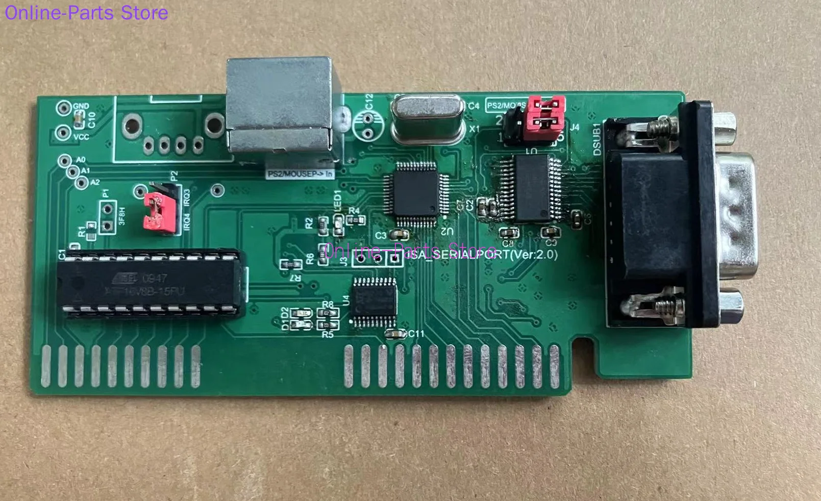 ISA Bus Expansion Card Serial Port Expansion Card PS2 Mouse Interface Optical Mouse DOS Interface 8-bit Bus