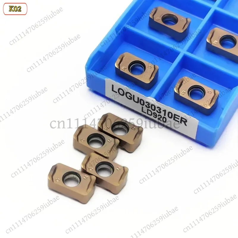 BK_10PCS LOGU030310ER LD920 Carbide Inserts Fast Feed Milling Cutters CNC Mechanical Metal Lathe Milling Tools