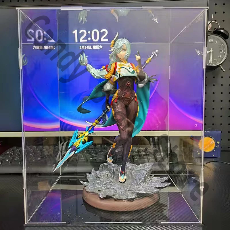 

Anime Genshin Impact Shenhe Cosplay Garage Kits Cartoon Mercy Sister Mock-up Figurine Handmade Model Ornament Birthday Xmas Gift