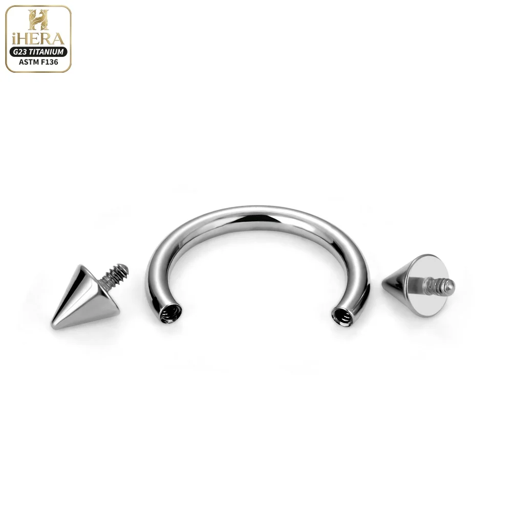 1/5PC G23 Titanium Nose Rings Piercings Lip Eyebrow Ear Septum Helix Cartilage Septum Body Jewelry Piercing Labret Nariz C Rod