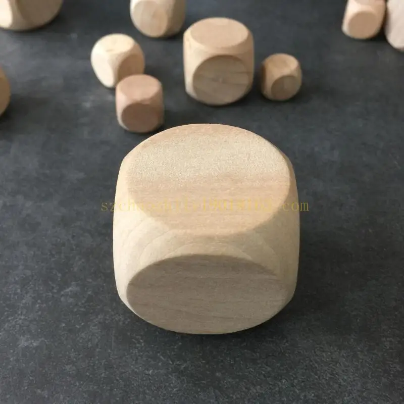 20 stuks zeszijdige dobbelstenen onvoltooide houten dobbelstenen kubussen 8 mm-20 mm lege dobbelstenen, houten vierkante blokken voor puzzel maken doe-het-zelf ambachten