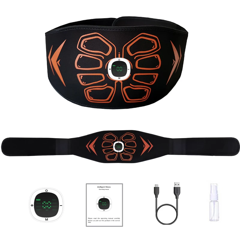 

Умный тонер для мышц, массажер для брюшного пресса, поясной ремень, тренажер для мышц, массаж тела, домашнее оборудование для тренировок, фитнеса, перезарядка через USB